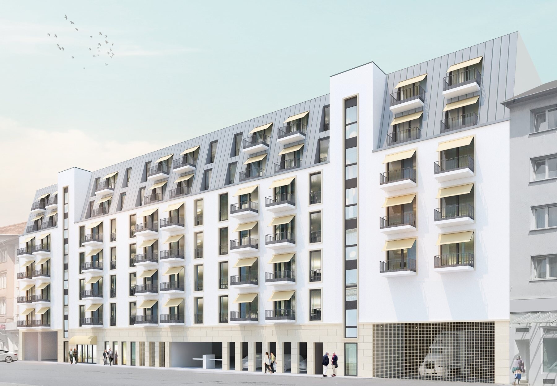 newcare casa Hagen – Ansicht von der Hochstraße (Visualisierung)